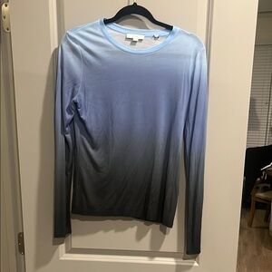 Vince Light Blue and Gray Shirt